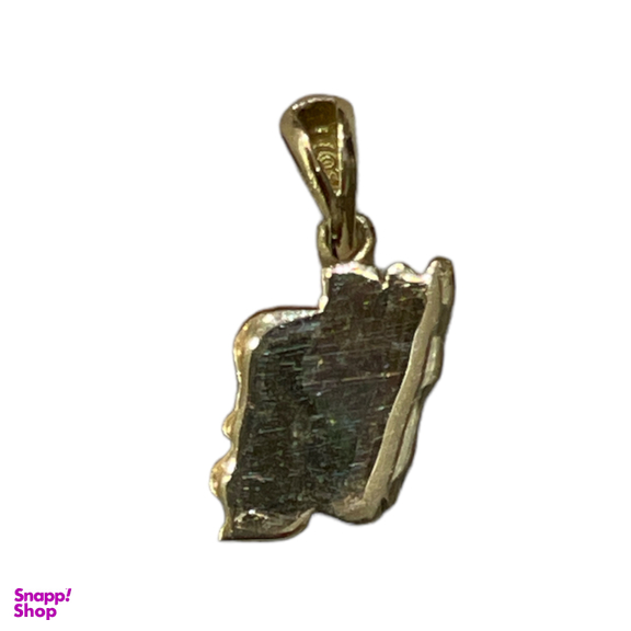 آویز گردنبند طلا 18 عیار دخترانه طرح ایران کد 78