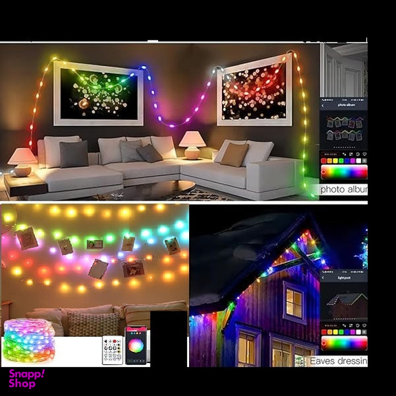 ریسه ال ای دی مدل فول کالر هوشمند بلوتوثی کد RGB IC usb 5v طول 10 متر