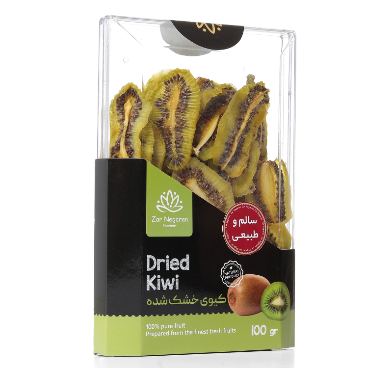 میوه‌ خشک زرنگاران طعم پرتقال و توت فرنگی و کیوی و آلو وزن 430 گرم بسته 4 عددی