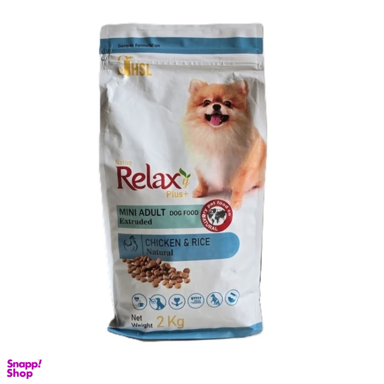 غذای خشک سگ نژاد کوچک ریلکسی مدل Mini Adult طعم مرغ و برنج کد 21084 وزن 2 کیلوگرم