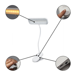 چراغ مطالعه شارژی مدل گیره ای کد MY-912