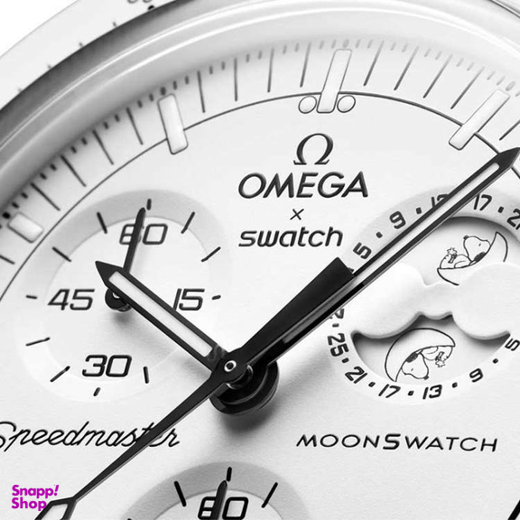 ساعت عقربه ای مردانه طرح امگا مدل MOONPHASE سه موتوره فعال