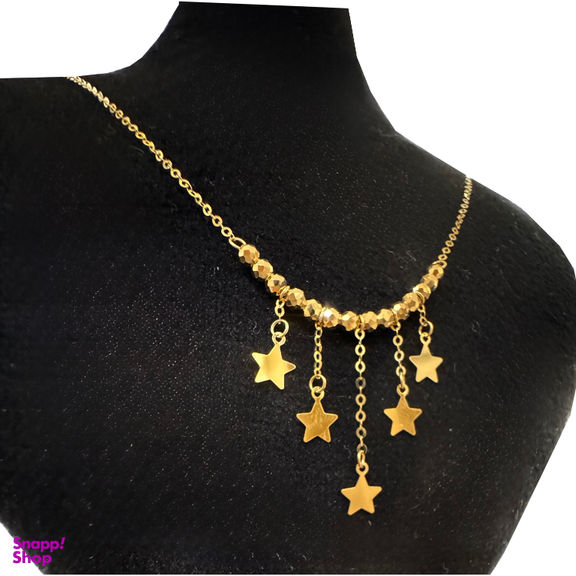 گردنبند طلا 18 عیار زنانه مدل ستاره کد s212