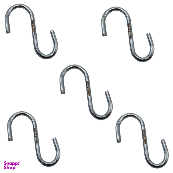 قلاب آویز مدل داگ طرح اس شکل کد YPM-ZAKHIM-8MM مجموعه 5 عددی
