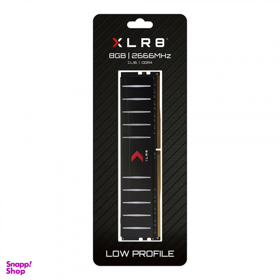 حافظه رم تک کاناله پی ان وای مدل XLR8 Low Profile 2666MHz DDR4 ظرفیت 8GB