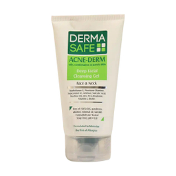 ژل شوینده صورت درماسیف سری Acne Derm مدل Deep Facial حجم 150 میلی‌ لیتر