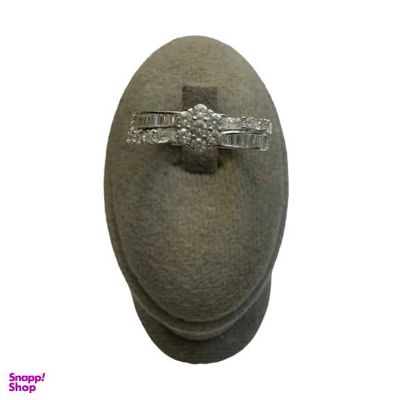 حلقه نقره 925 عیار زنانه طرح گل کد reo13018