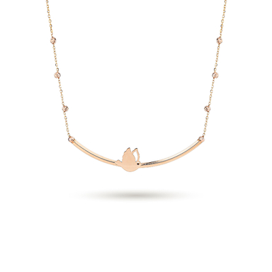 گردنبند طلا 18 عیار زنانه میلی گالری طرح پرنده کد MT1101