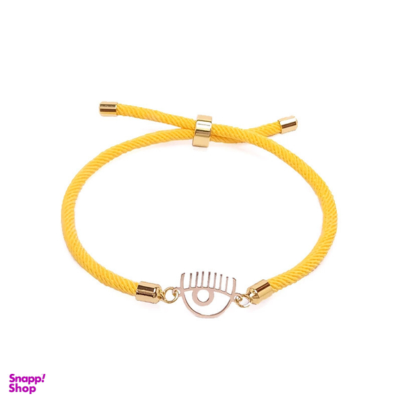 دستبند طلا 18 عیار دخترانه وی وی گلد گالری مدل چشم کد YS2211