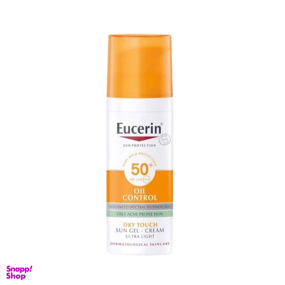 ژل کرم ضد آفتاب بدون رنگ اوسرین مدل anti-shine SPF 50 مناسب پوست های چرب حجم 50 میلی  لیتر