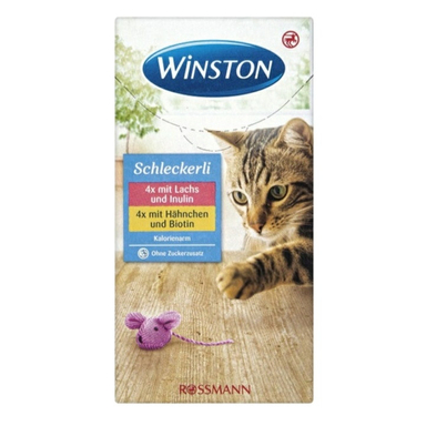 بستنی گربه وینستون مدل lachs And lnulin بسته 8 عددی