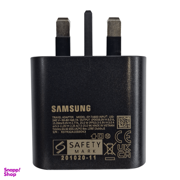 شارژر 25 وات سامسونگ مدل Ta800 سریال R37R32A1E69DK3