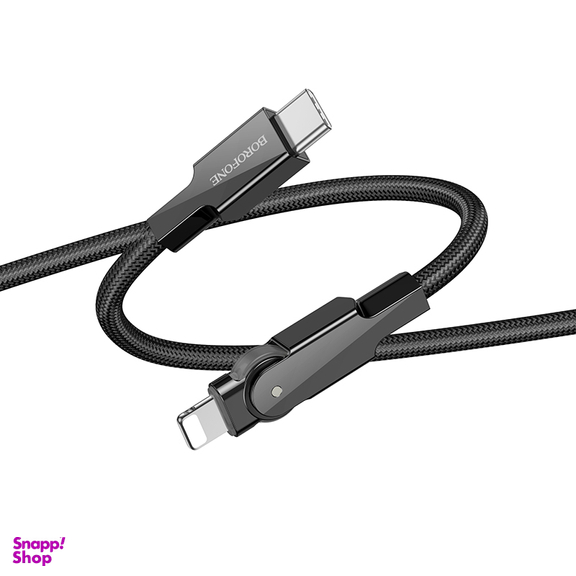 کابل دیتا 27 وات Type-C به Lightning بروفون مدل BU41 طول 1.2 متر