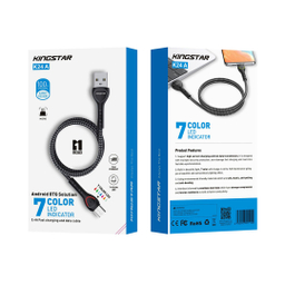 کابل تبدیل USB به microUSB کینگ استار مدل K24A طول 1 متر