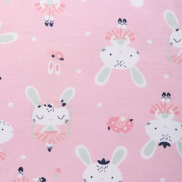 ست بلوز و شلوار طرح خرگوش کد 24203 رنگ صورتی