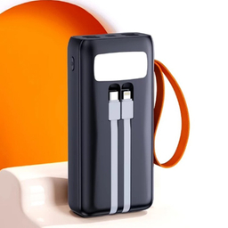پاوربانک پی زد ایکس مدل V28 Fast Charge 22.5W Cabled ظرفیت 30000 میلی آمپر ساعت