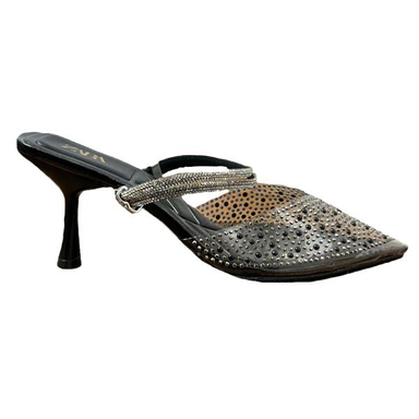 کفش مجلسی زنانه طرح زارا مرواریدی کد 1218 رنگ مشکی