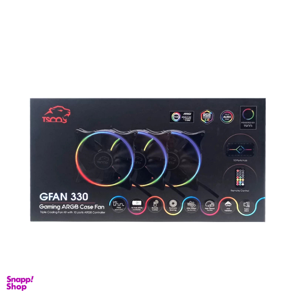 فن کیس تسکو مدل G FAN 330 مجموعه 3 عددی