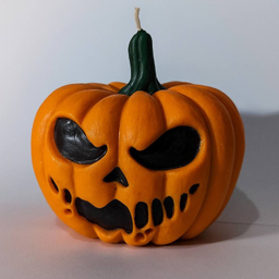 قالب شمع مدل کدو وحشت رنگ صورتی