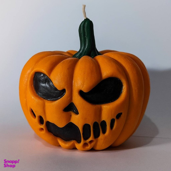 قالب شمع مدل کدو وحشت رنگ صورتی