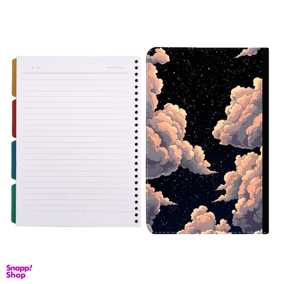 کلاسور طرح ابر فانتزی کد 945 به همراه کاغذ کلاسور