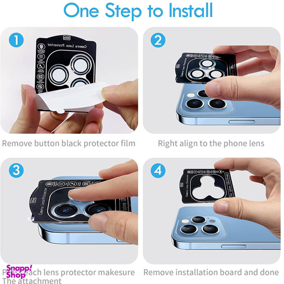 محافظ لنز دوربین بوف مدل ClrFilm مناسب برای گوشی موبایل اپل Iphone 12 Pro Max