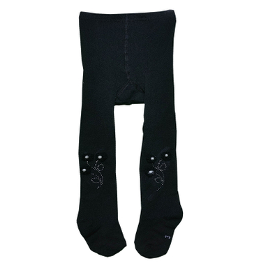 جوراب شلواری دخترانه مدل رز رنگ مشکی