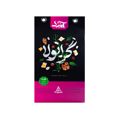 جو دوسرپرک صبحانه آنید با مغز فندق گردو دانه چیا موز وزن 450 گرم