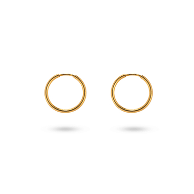 گوشواره طلا 18 عیار زنانه میلی گالری مدل حلقه ای کد MT1702