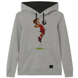 هودی پسرانه 27 طرح Sport کد V07 رنگ طوسی روشن