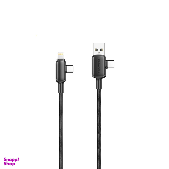 کابل تبدیل Type-C / USB / Lightning اوی مدل CL-181 60W طول 1 متر