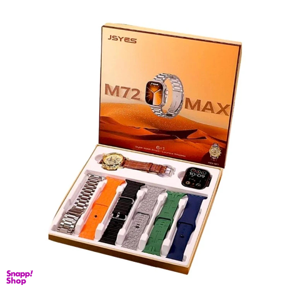 ست ساعت هوشمند و ساعت عقربه ای مدل JSYES M72 Max