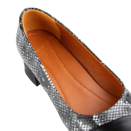 کفش زنانه چرم یلسان مدل آلیس کد 643-RTL رنگ مشکی