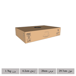 سرویس قهوه خوری 12 پارچه چینی زرین ایران مدل فلورانس درجه عالی