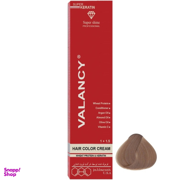 رنگ مو والانسی کد WG9 رنگ بلوند کاپوچینویی خیلی روشن حجم 100 میلی لیتر