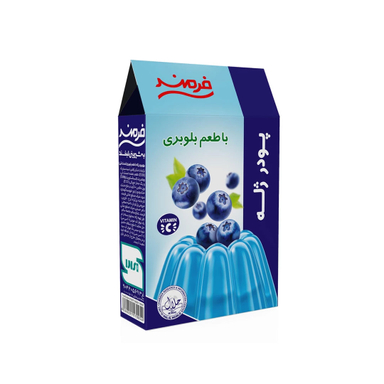 پودر ژله با طعم بلوبری فرمند وزن 100 گرم
