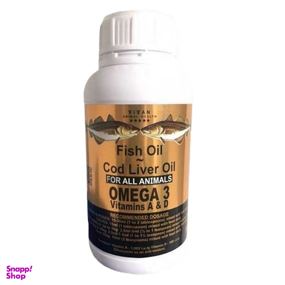 روغن کبد ماهی تایتان مدل cod liver وزن 500 گرم