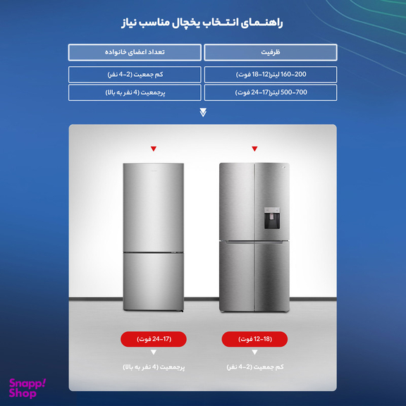 یخچال و فریزر ساید بای ساید 19 فوت پاکشوما مدل 4D RDP 530 W
