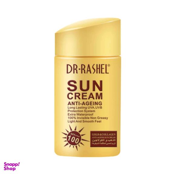 کرم ضد آفتاب بی رنگ دکتر راشل مدل Anti Aging با SPF 100 حجم 80 میلی‌ لیتر