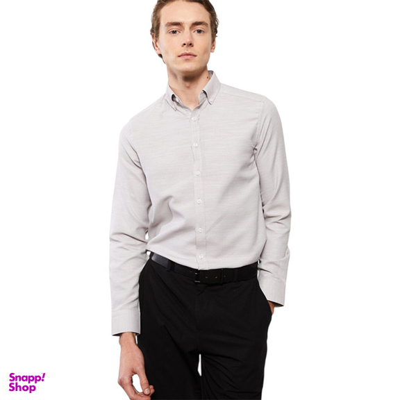 پیراهن آستین بلند یقه برگردان مردانه ال سی وایکیکی مدل Business Man