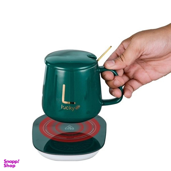 ماگ حرارتی لاکی مدل Temperature Plus به همراه صفحه گرم کن برقی