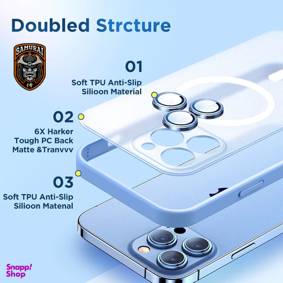 کاور گوشی موبایل سامورایی مدل RAIDEN مناسب برای اپل iPhone 16 Pro