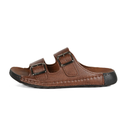 دمپایی مردانه شیما مدل دارا رنگ گردویی