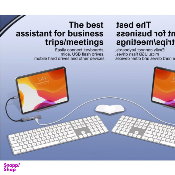 USB هاب 4 پورت USB/Type-C الدینیو مدل DS-64C