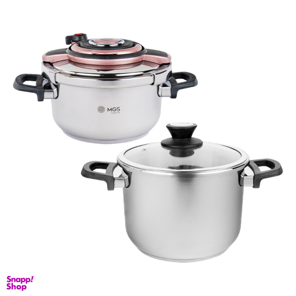 زودپز دوقلو ام جی اس مدل PC 202 گنجایش 6+4 لیتر