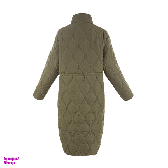 کاپشن زنانه سرژه مدل 219122 رنگ یشمی