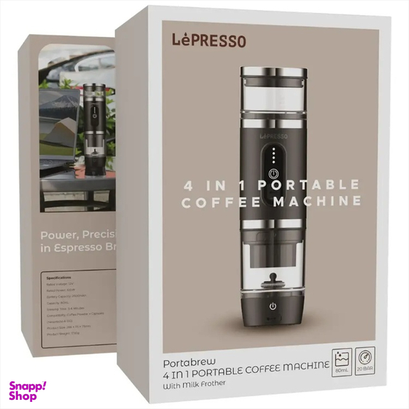 اسپرسوساز قابل حمل لپرسو مدل PORTABREW LPCFFM4IN1BK