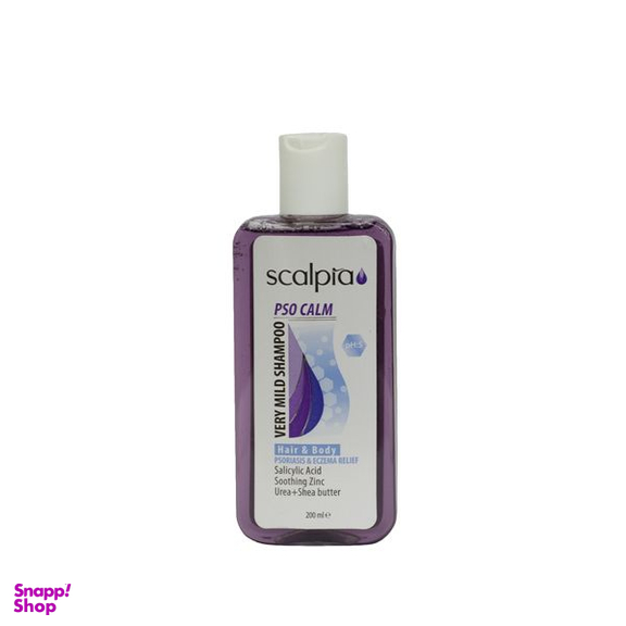 شامپو مو اسکالپیا مدل pso calm حجم 200 میلی لیتر