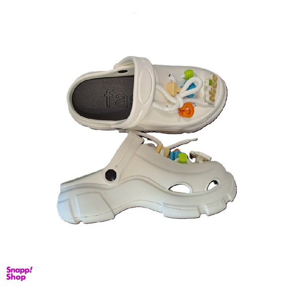 صندل زنانه طرح کراکس مدل بنیتا کد WIT رنگ سفید