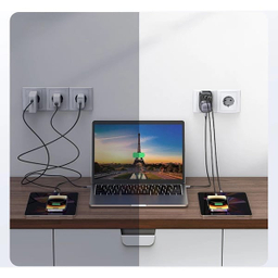شارژر دیواری 30 وات 3 پورت USB-A/USB-C/سه شاخه برق یوگرین مدل CD314 کد 90613